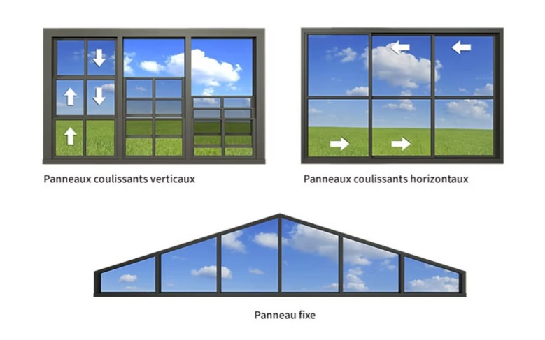 option de fenetres pour veranda EZ SUN