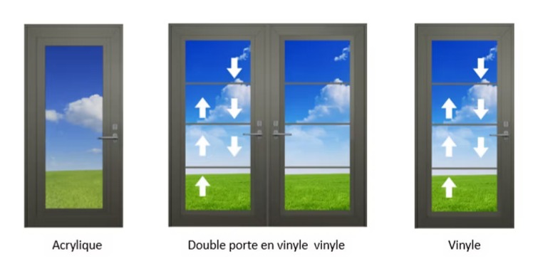 option de portes pour véranda EZ SUN