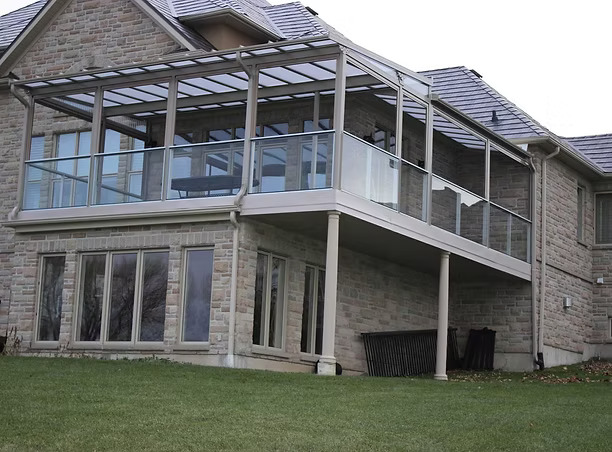 RAMPES EN VERRE 10 MM pour balcon