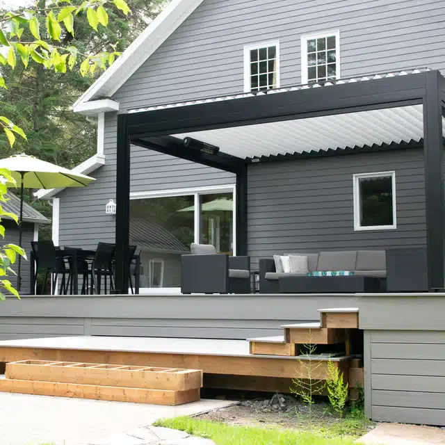 Pergolas bioclimatiques 4 saisons au Québec 9 pergola auto portante