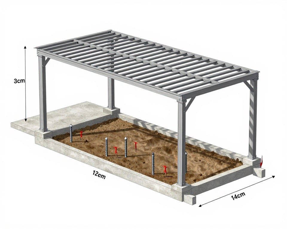 Différents types d'ancrage pour pergola bioclimatique au Québec